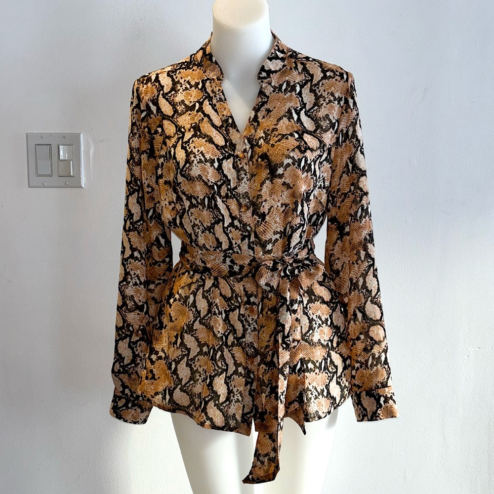 Women's Snake Print Blouse